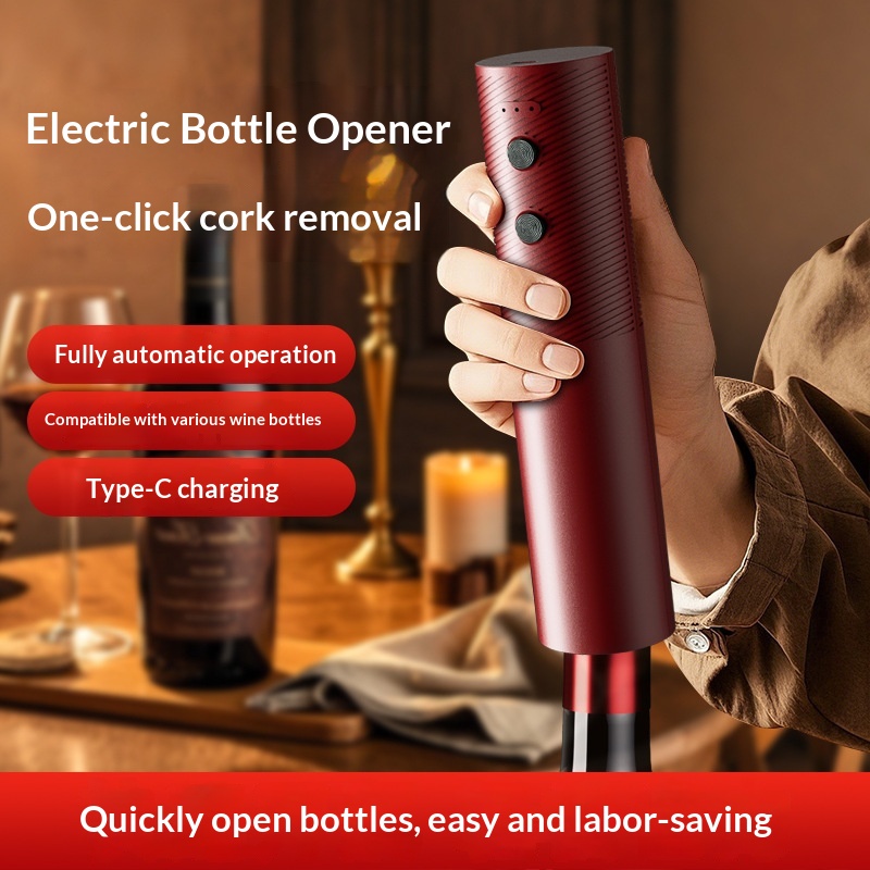 Wine Opener Electric - Elektrikli Şarap Şişe Açacağı Şarj Edilebilir