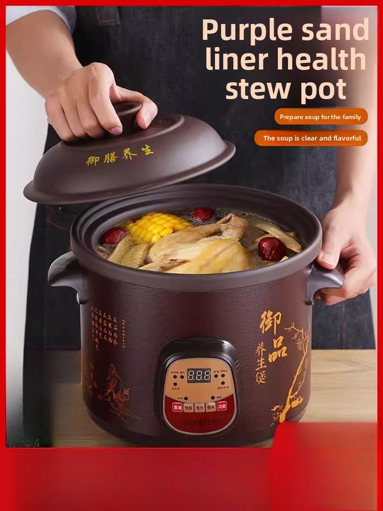 Slow Cooker Ceramic - Tam otomatik 2,5-6 litre elektrikli yavaş