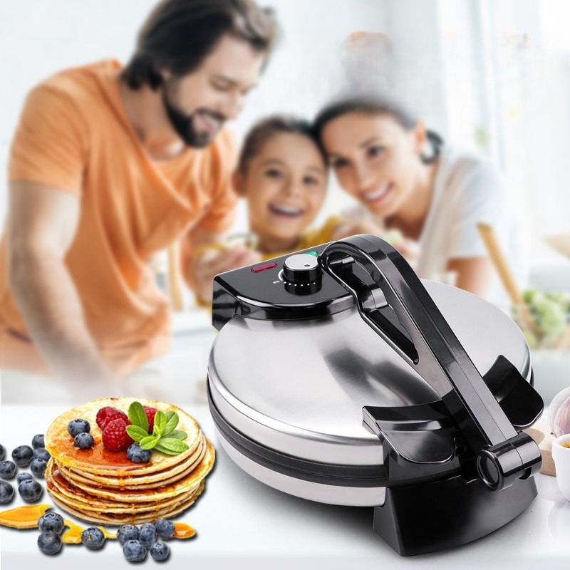 Tortilla Press Cast - 1800W Elektrikli Tortilla Yapıcı Paslanmaz Çelik