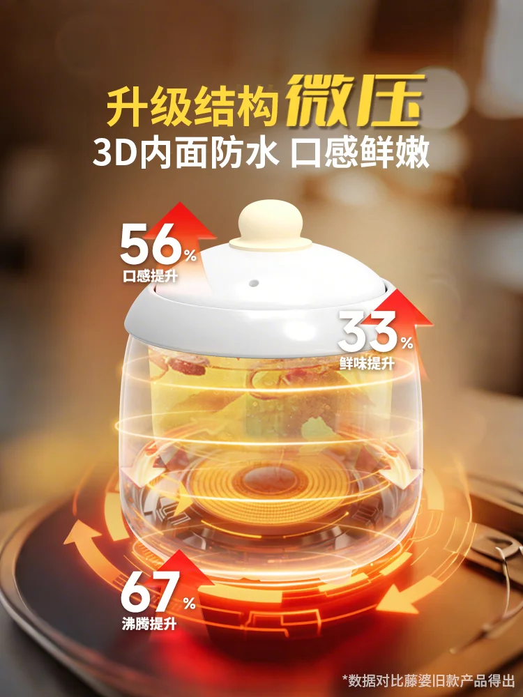 Slow Cooker Ceramic - 220V Tengpo Elektrikli Yavaş Pişirici Küçük
