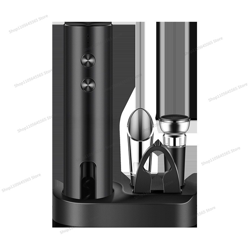 Wine Opener Electric - Elektrikli Şarap Açacağı Üç Parçalı Set,