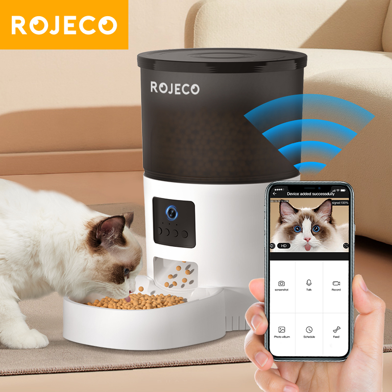 Kitchen Appliances Video - ROJECO Otomatik Kedi Besleyici Kamera Ile