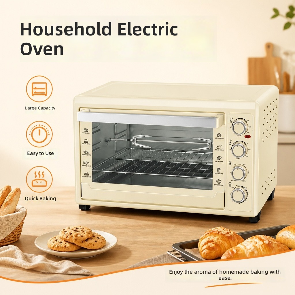 Kitchen Appliances Ideas - Elektrikli Fırın 60L, 4 Katmanlı Pişirme