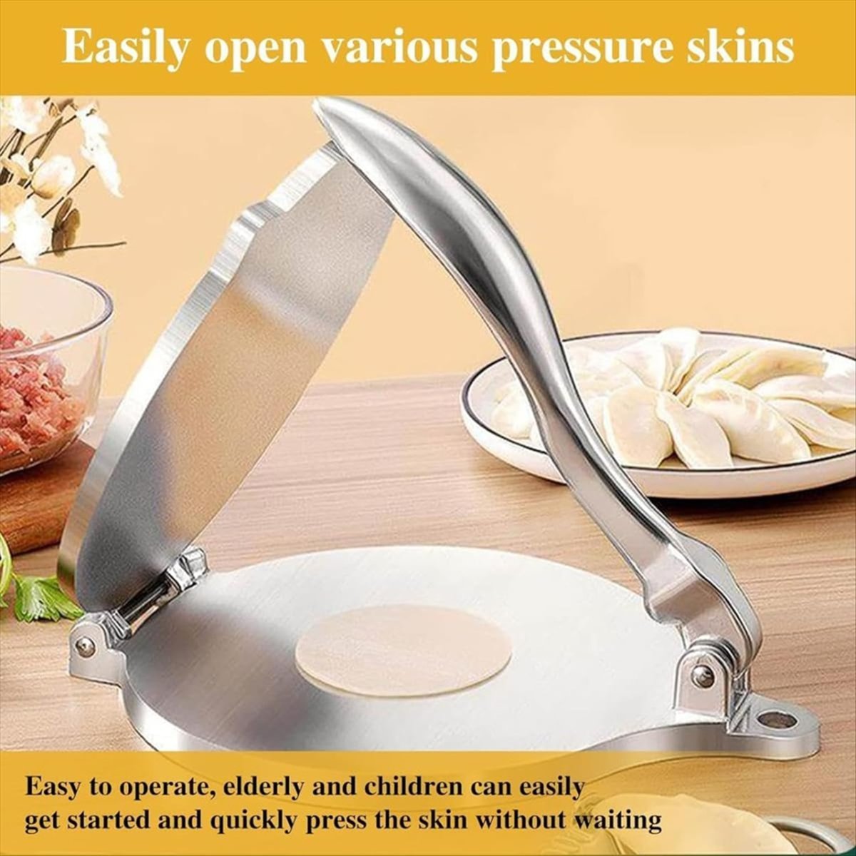 Tortilla Press Cast - A20I Pres Alüminyum Alaşımlı Tortilla Presi