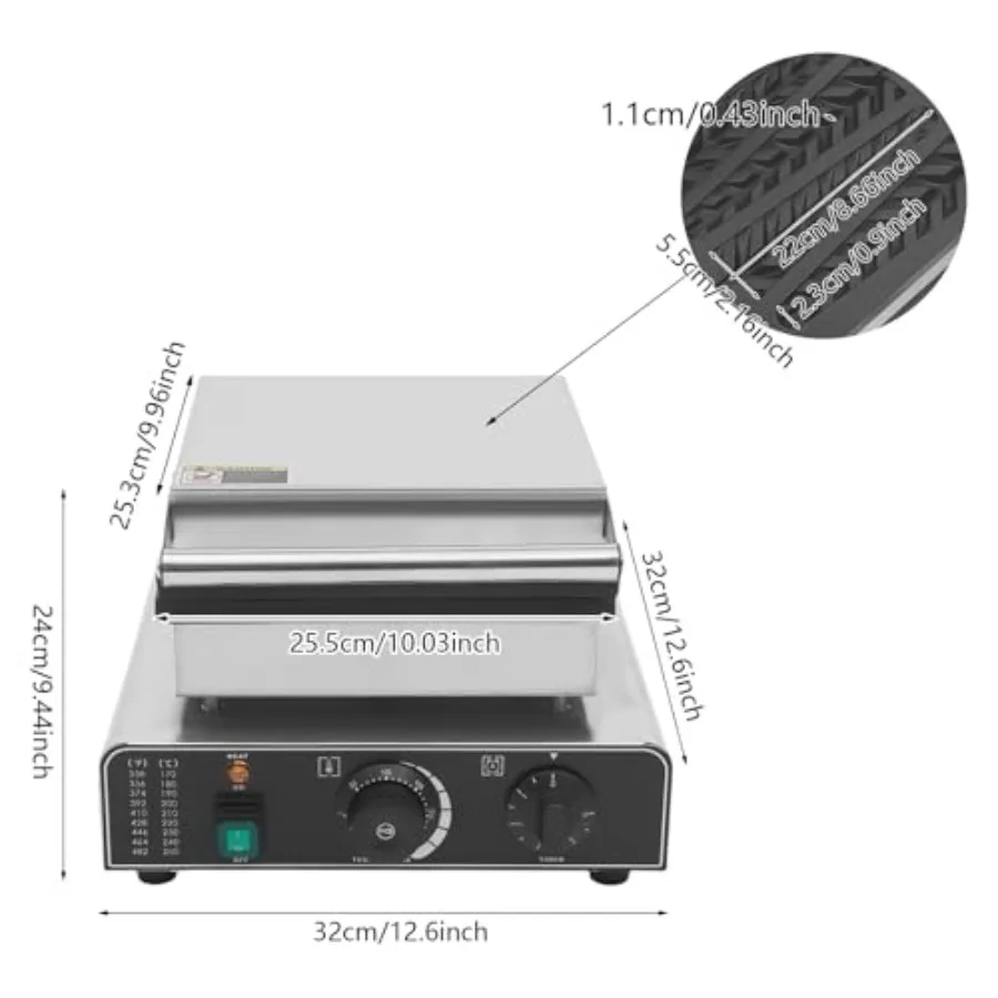 Ticari Waffle Makinesi 1750W W - Kitchen Appliances Commercial incelemesi ve fiyatı