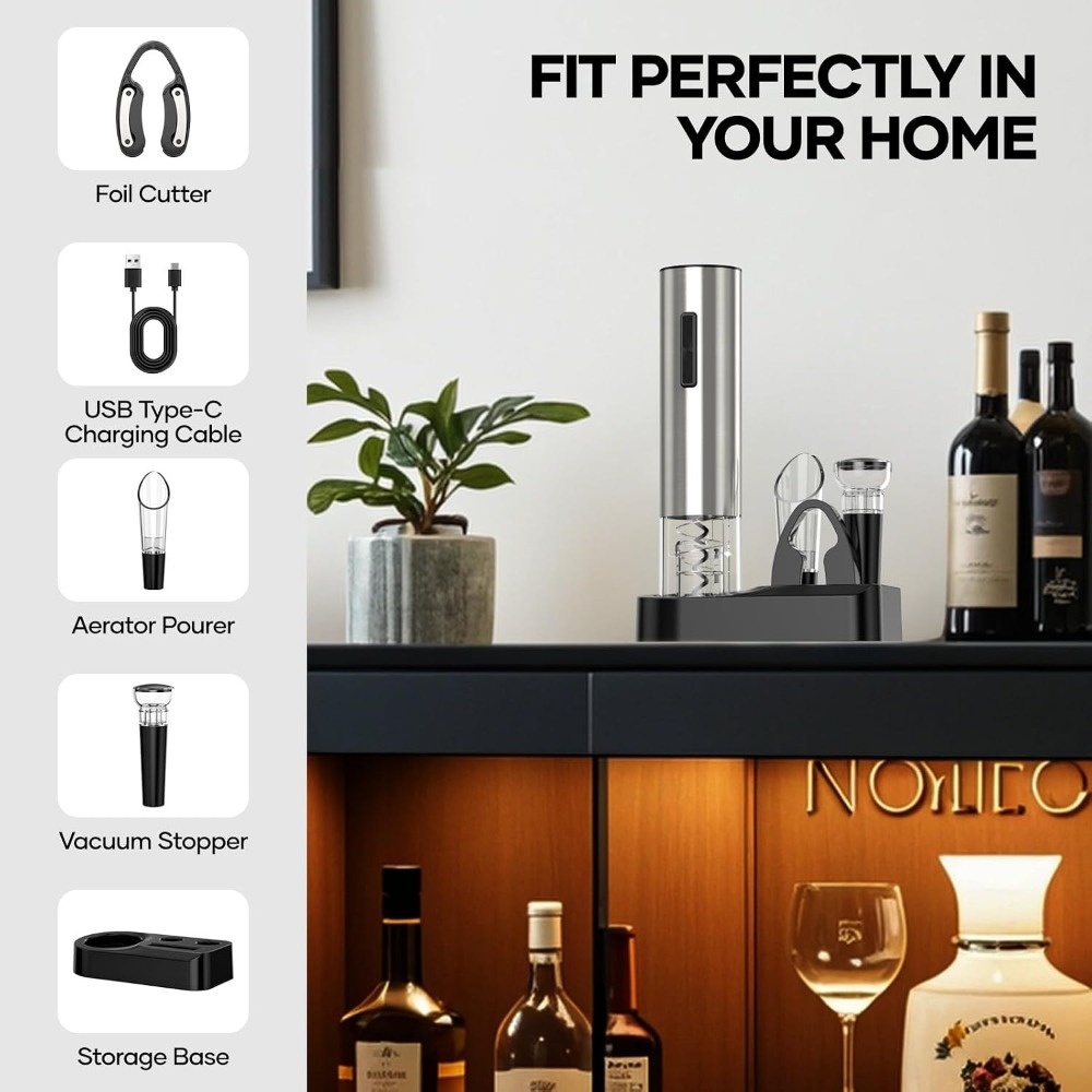 USB Elektrikli Şarap Açacağı,  - Wine Opener Electric incelemesi ve fiyatı