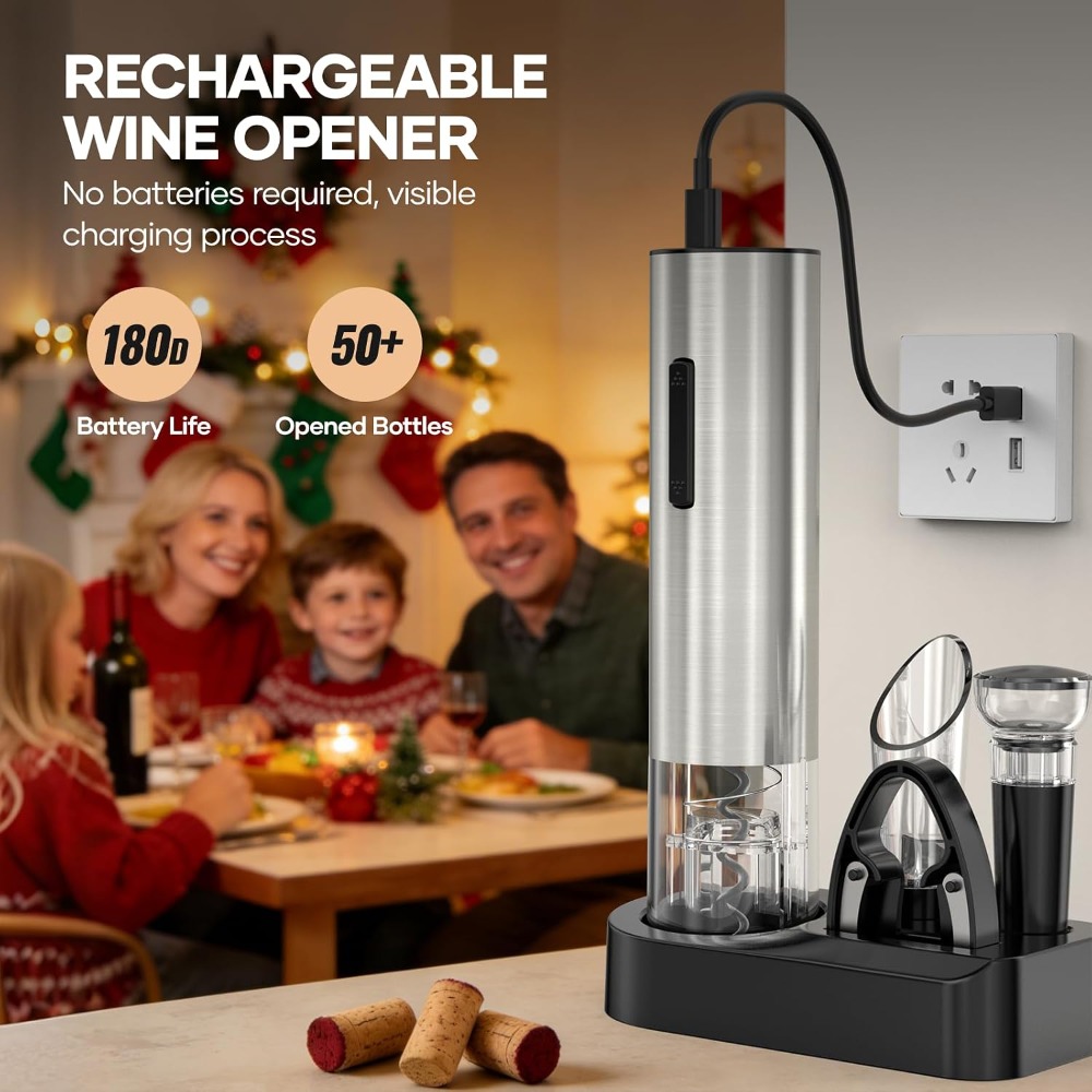 USB Elektrikli Şarap Açacağı,  - Wine Opener Electric incelemesi ve fiyatı