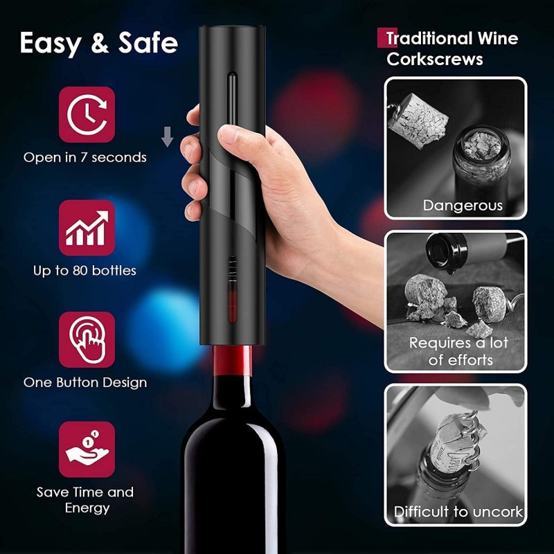 Şarj edilebilir Elektrikli Şar - Wine Opener Electric incelemesi ve fiyatı