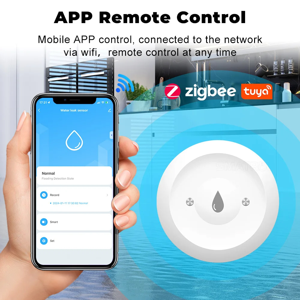 Tuya Zigbee Su Sensörü Su Kaça - Kitchen Appliances Video incelemesi ve fiyatı