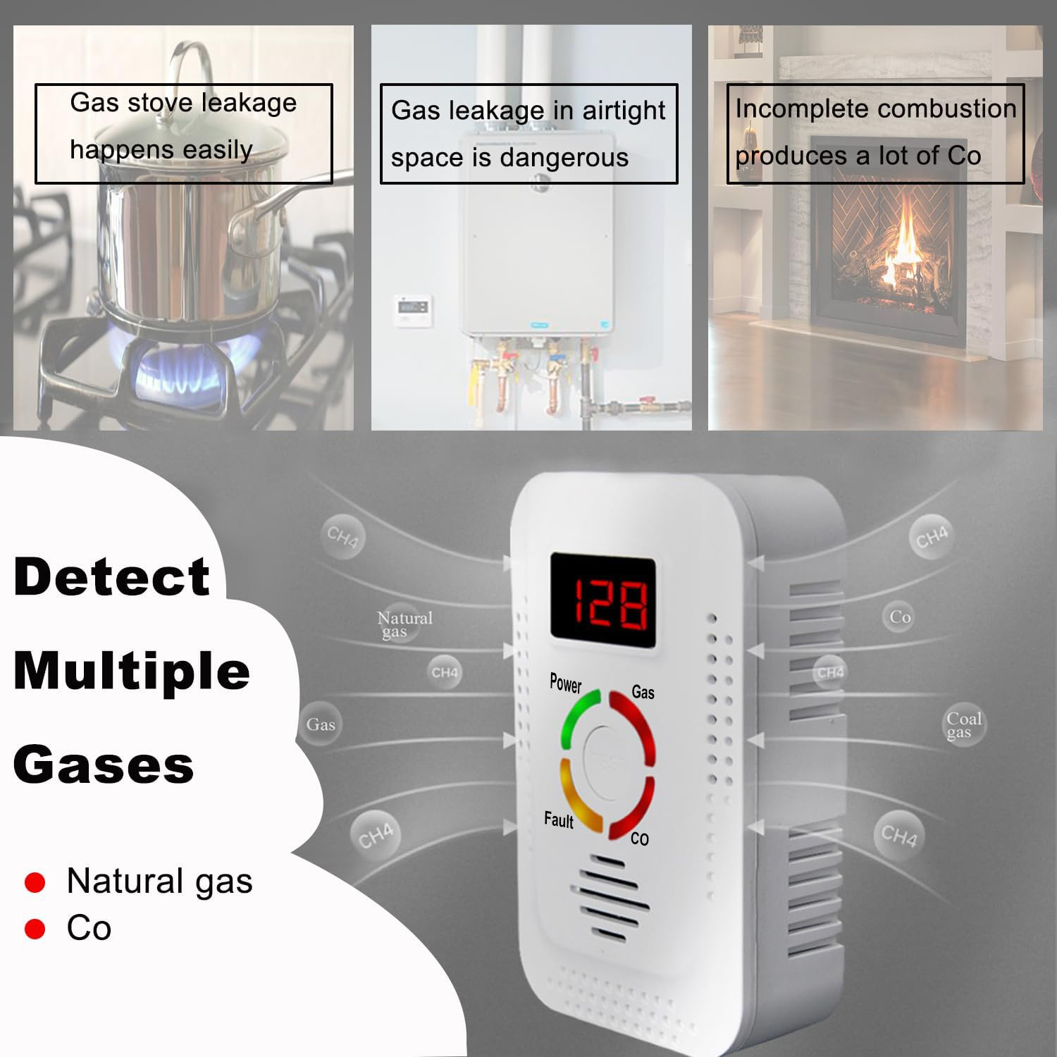 Doğal Gaz Dedektörü 2'si 1 Ara - Kitchen Appliances Video incelemesi ve fiyatı